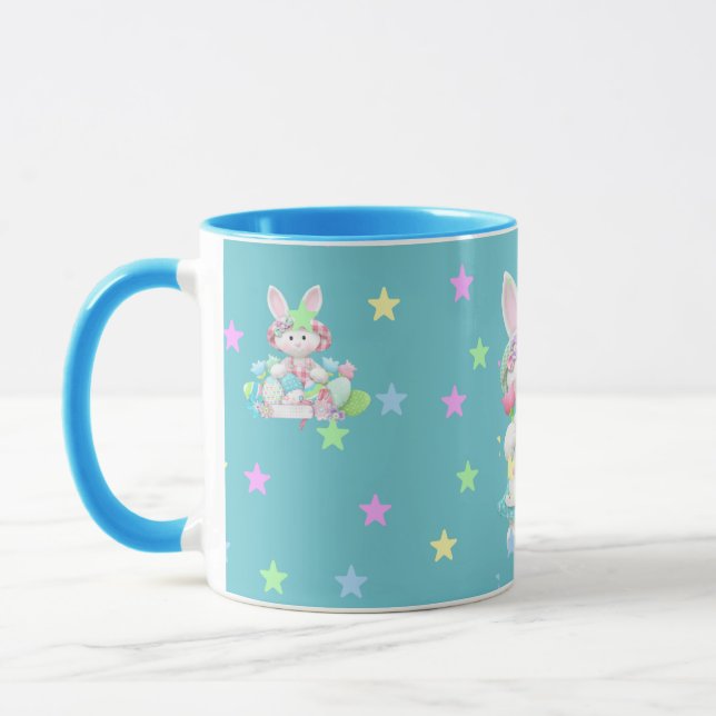 Caneca Ovos de Páscoa de Pastel e Mug de Coelho (Esquerda)