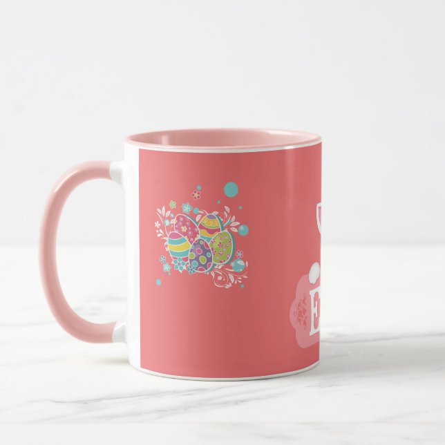 Caneca Ovos de Páscoa de Pastel e Mug de Coelho (Esquerda)