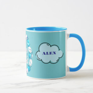 Caneca Ovos de Páscoa de Pastel e Mug de Coelho