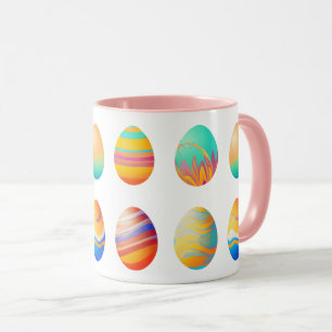Caneca Ovos de Páscoa em espiral de Pastel