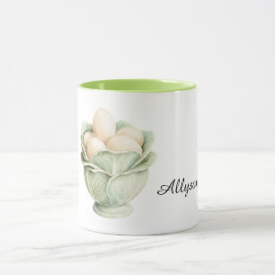 Caneca Ovos em Tigrada de Alface