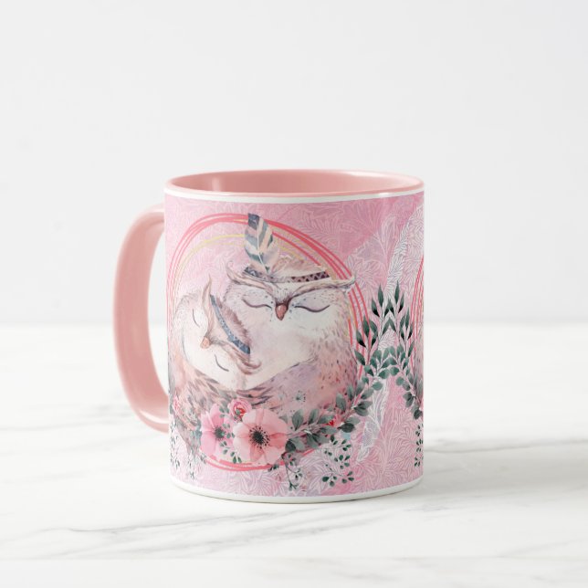 Caneca Owl Te Ama Para Sempre (Frente Esquerda)