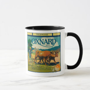Caneca Oxnard LabelOxnard alaranjado, CA