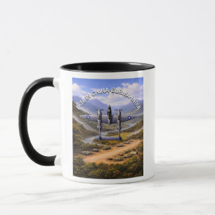 Caneca P-38 Lightning Campanha China Birmânia Índia