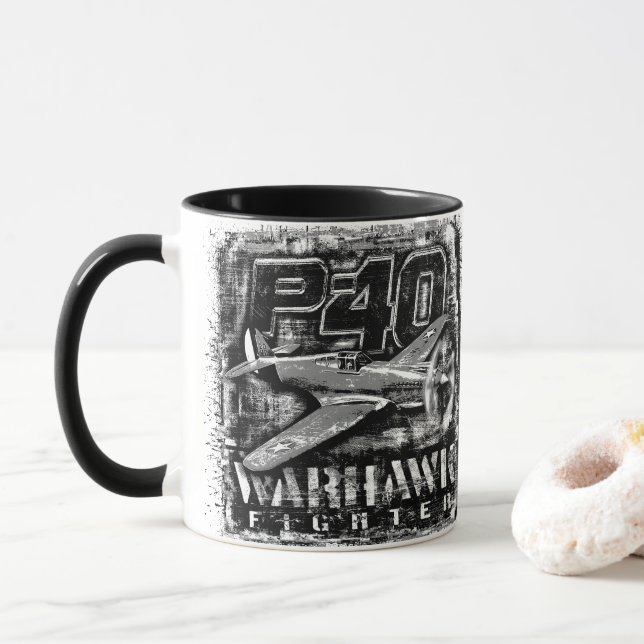 Caneca P-40 Warhawk (Com Donut)