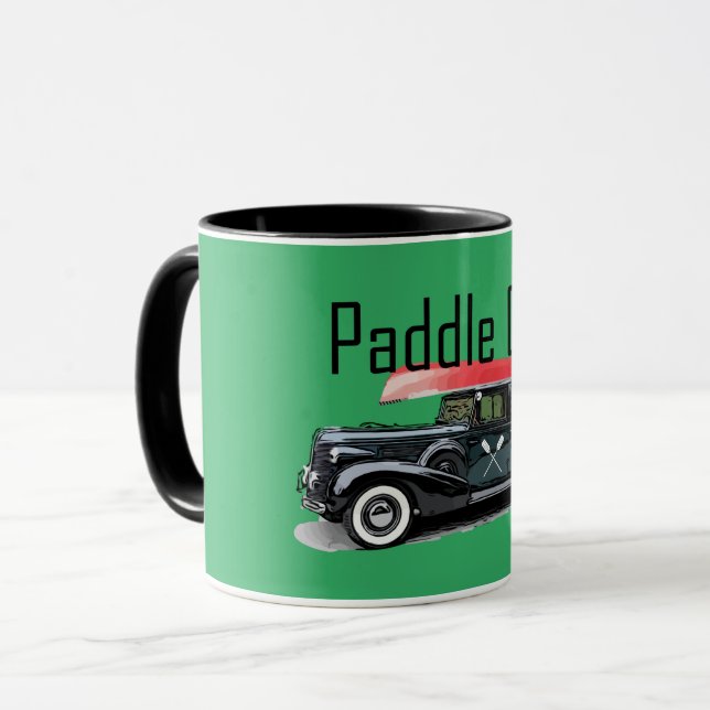 Caneca Paddle No Classic Car Design - Combo Mug (Frente Esquerda)