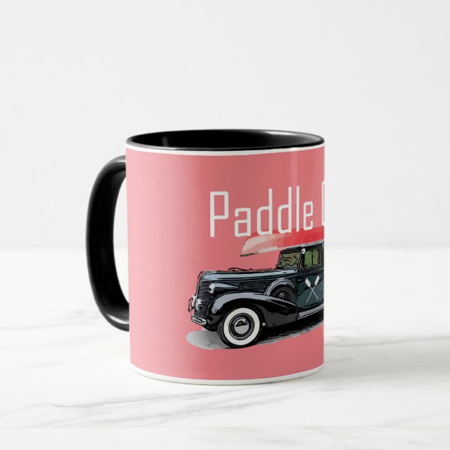 Caneca Paddle No Classic Car Design - Combo Mug (Frente Esquerda)