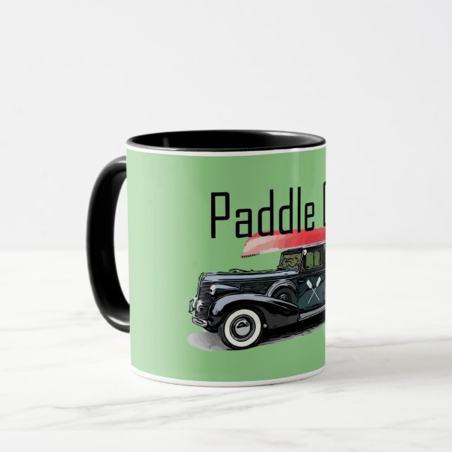 Caneca Paddle No Classic Car Design - Combo Mug (Frente Esquerda)