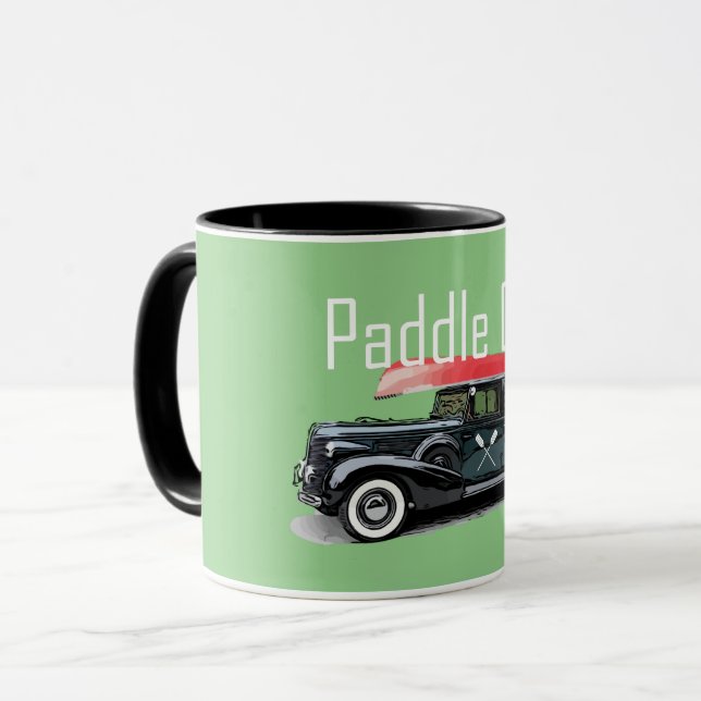 Caneca Paddle No Classic Car Design - Combo Mug (Frente Esquerda)