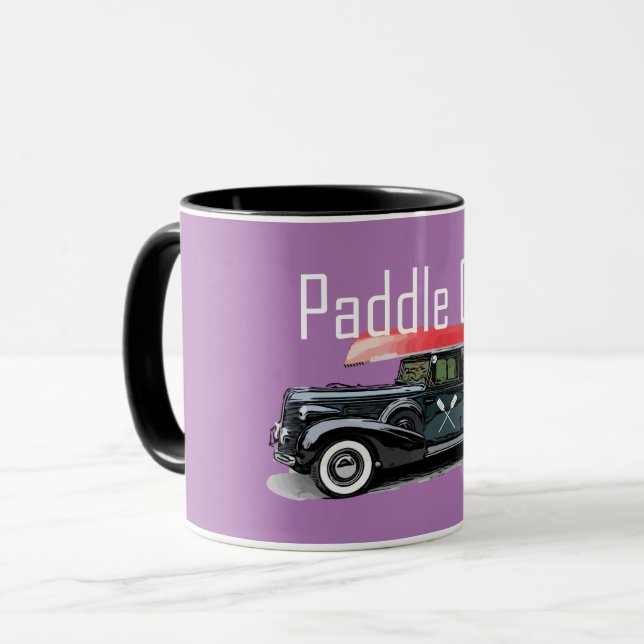 Caneca Paddle No Classic Car Design - Combo Mug (Frente Esquerda)