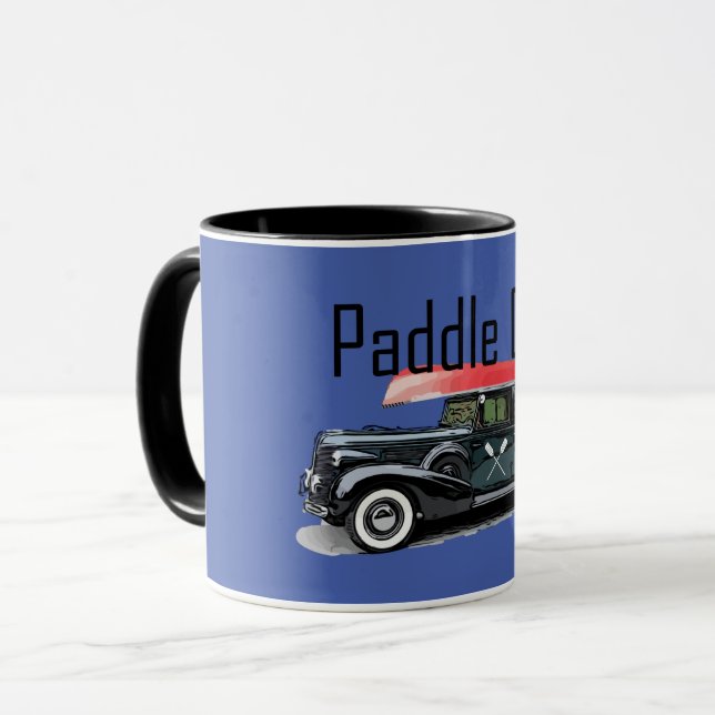Caneca Paddle No Classic Car Design - Combo Mug (Frente Esquerda)