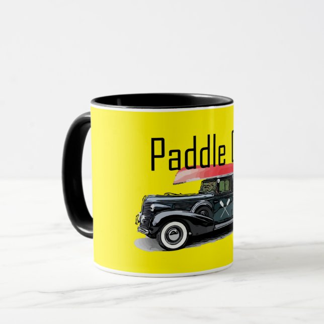Caneca Paddle No Classic Car Design - Combo Mug (Frente Esquerda)