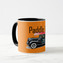 Paddle No Classic Car Design - Combo Mug