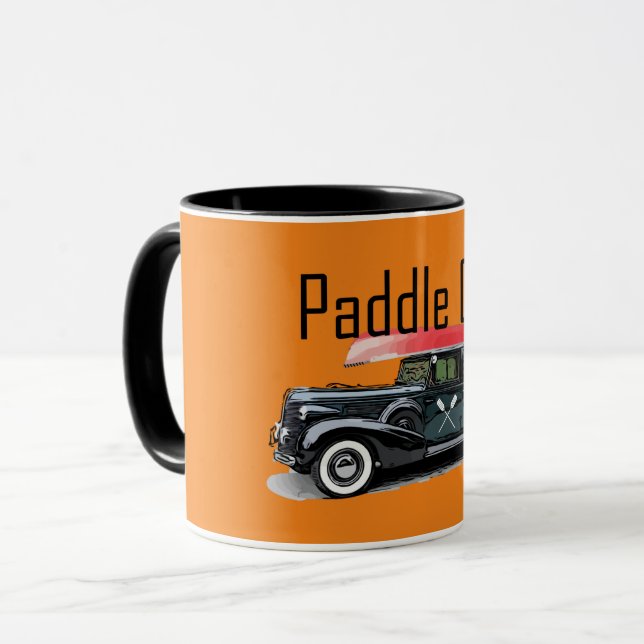 Caneca Paddle No Classic Car Design - Combo Mug (Frente Esquerda)