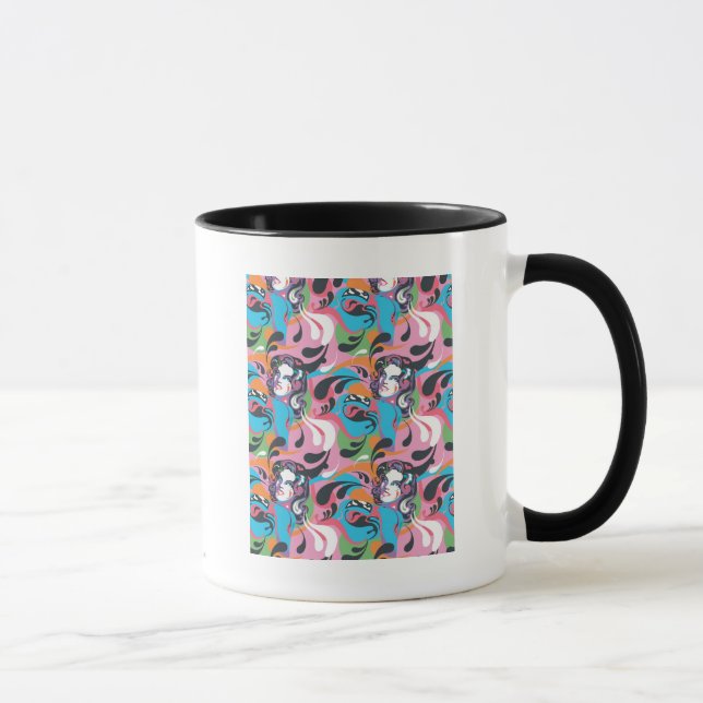 Caneca Padrão 2 de oscilações de cores da supergirl (Direita)