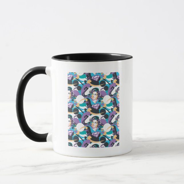 Caneca Padrão 5 de oscilações de cores da supergirl (Esquerda)