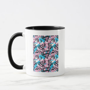 Caneca Padrão 6 de Swirls de Cor da Supergirl