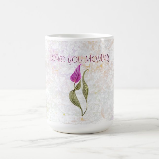 caneca padrão abstrato floral (Centro)