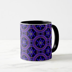 Caneca Padrão Abstrato Floral Moderno Boho Elegante #505