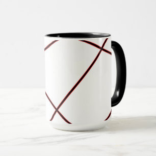 Caneca padrão abstrato - vermelho