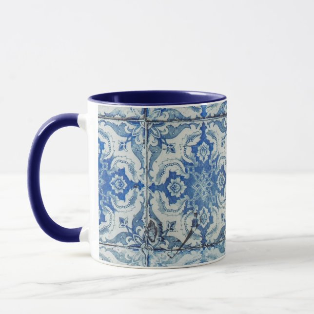 Caneca Padrão Antiquado de Azulejos Portugueses - Azulejo (Esquerda)
