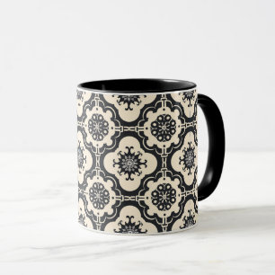 Caneca Padrão Arábico Barroco Decorativo