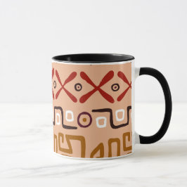 Caneca Padrão artístico Tribal desenho da mão africana