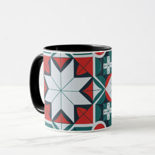 Caneca Padrão caleidoscópico