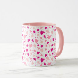 Caneca Padrão Cardíaco Desenhado À Mão