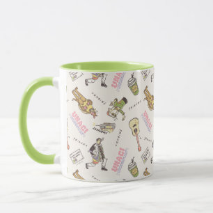 Caneca Padrão Cartoon FRIENDS™ Bege