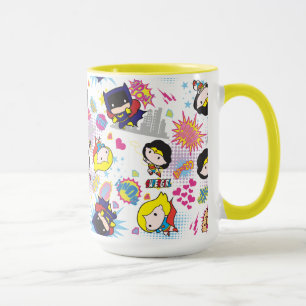 Caneca Padrão Chibi Super Heroine