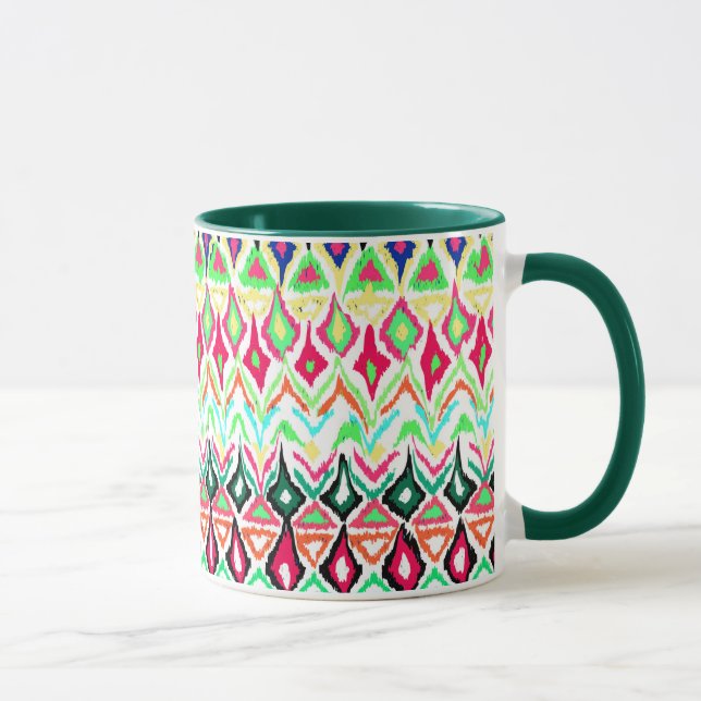 Caneca Padrão colorido bonito (Direita)