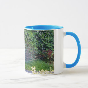 Caneca Padrão Colorido de Ave Pavão Arte Destino Indiano