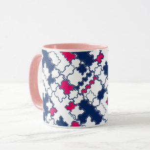 Caneca Padrão colorido, elegante