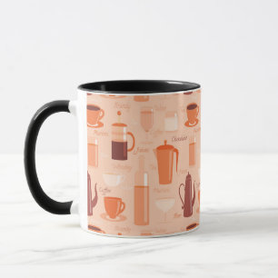 Caneca Padrão com bebidas e texto