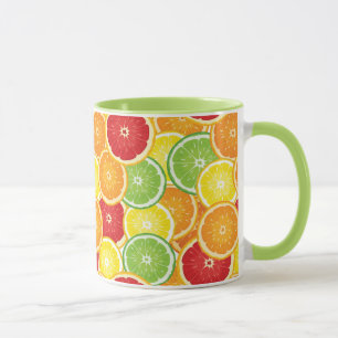 Caneca Padrão com frutas de citros