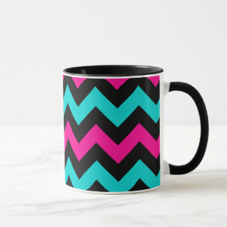 Caneca Padrão cúbico e córrego de tendência