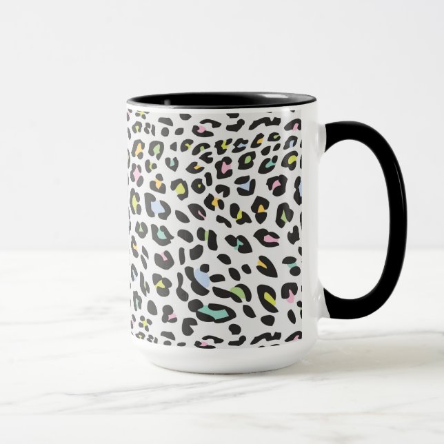 Caneca Padrão da mancha-leopardo do Pastel (Direita)
