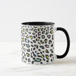 Caneca Padrão da mancha-leopardo do Pastel