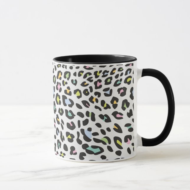 Caneca Padrão da mancha-leopardo do Pastel (Direita)