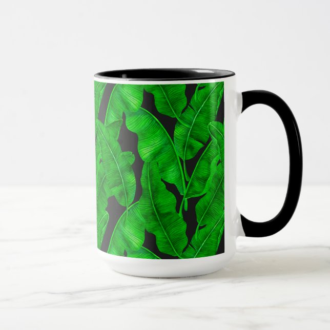 Caneca Padrão das folhas de bananeira (Direita)