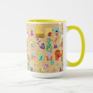 Caneca Padrão das Janelas dos Apartamentos da Rua Sésamo