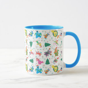 Caneca Padrão de árvore de Natal da Sesame Street