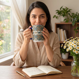 Caneca Padrão de Azulejo Elegante Personalizado Presentes