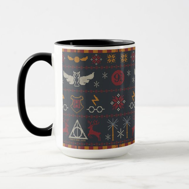 Caneca Padrão de bordado cruzado temático de HARRY POTTER (Esquerda)