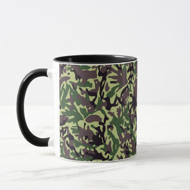 Caneca Padrão de Camo Verde Caçadores (Esquerda)