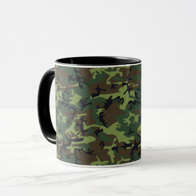 CANECA PADRÃO DE CAMOFLAGEM (Frente Esquerda)