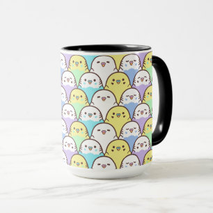 Caneca Padrão de Cartoon Amarelo Púrpura do Orçamento