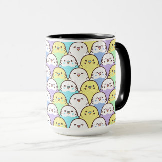 Caneca Padrão de Cartoon Amarelo Púrpura do Orçamento