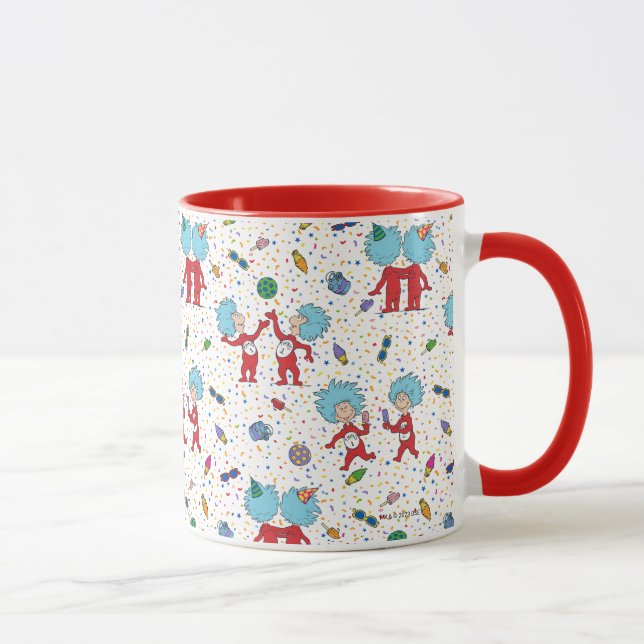 Caneca Padrão de Celebração do Coisa Um Coisa Dois (Direita)
